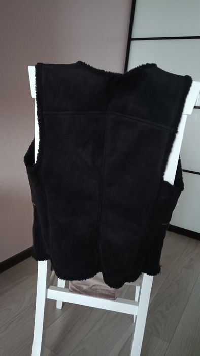Жилет Натуральний замш+натуральна овчина!