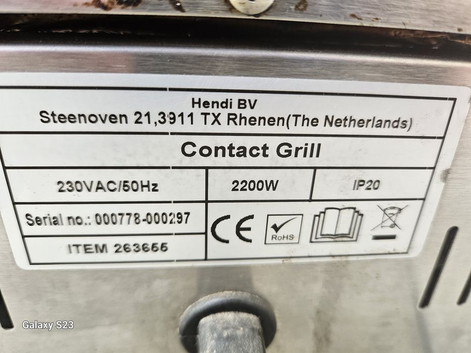 Opiekacz do bulek grill hendi