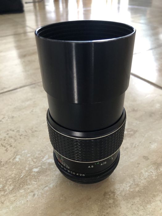 Objetiva Exaktar 1:2.8 135mm para câmara analógica