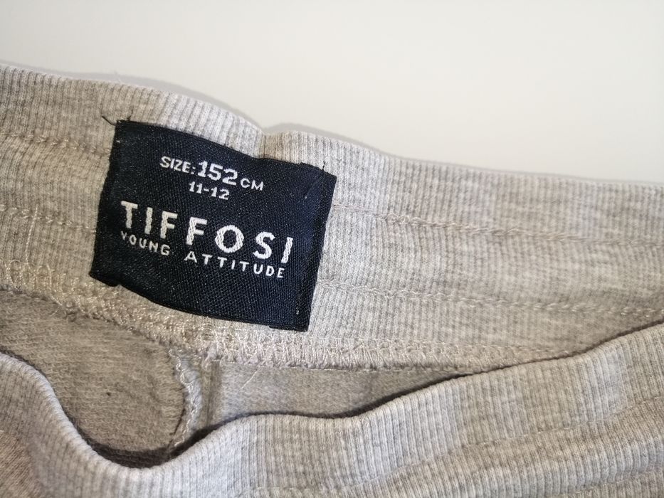 Calças fato de treino 11/12 anos rapaz cinzento claro