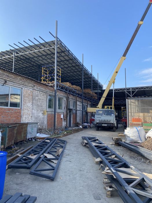 Строительство складов. Металлоконструкции Строительство ангаров Кровля