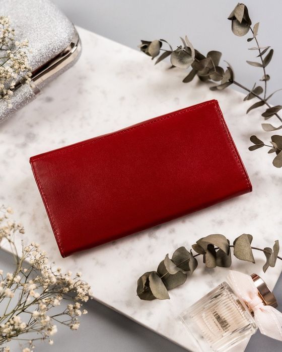 duży skórzany portfel z systemem rfid protect - rovicky
