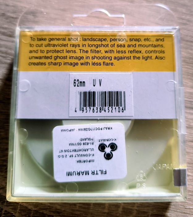 Filtr  UV Marumi 62 mm