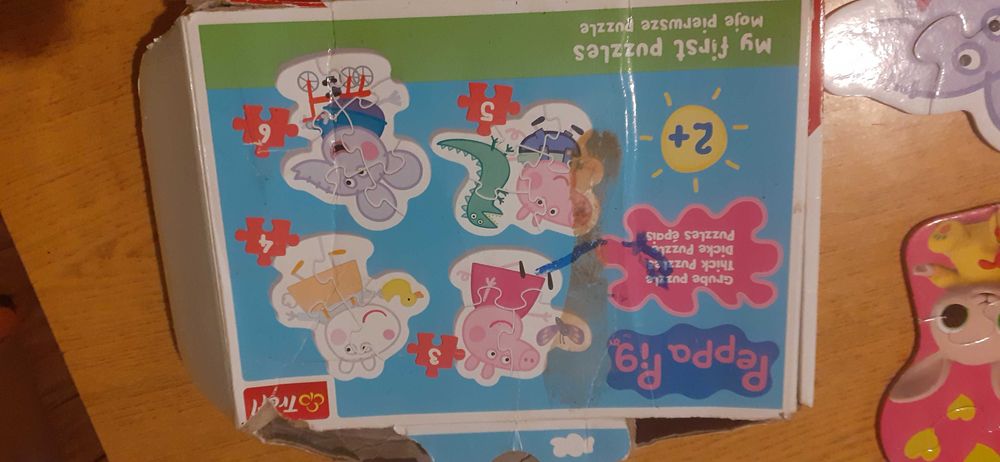 Dwa kąplety puzzli Świnka Peppa i Bing 2+