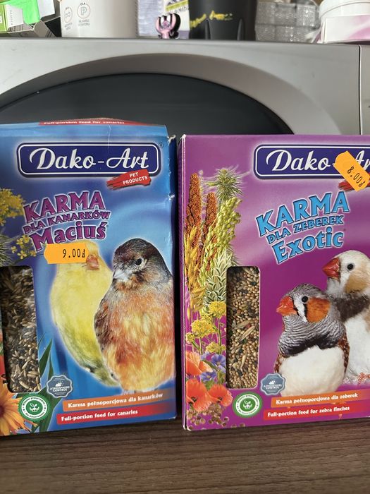 Karma dla papug rożne