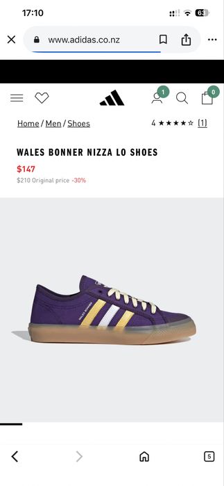 Кеди /кросівки Adidas Wales Bonner Nizza Lo (43/27,5 см)