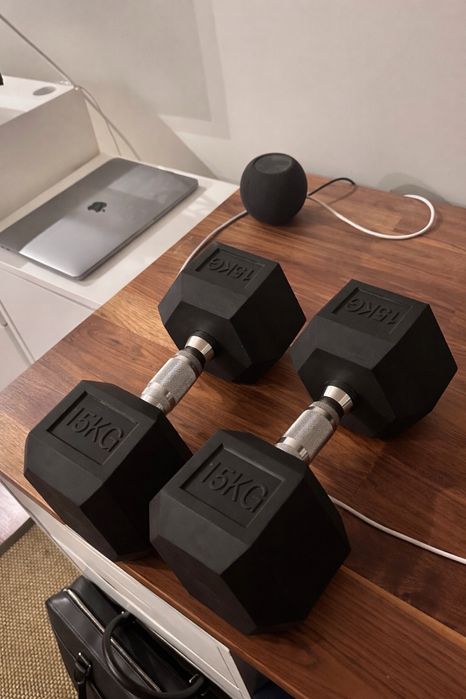 Halteres 15 kg completamente NOVOS