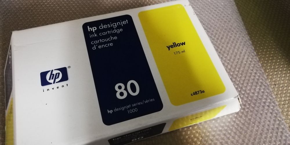 HP 80 Ink Cartridges for Designjet 15, 44, 45, and 78 Inkjet Printers – Original, Brand New64552979123201123
