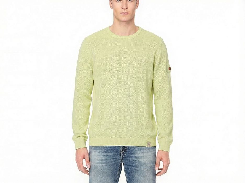 Camel Active Blado Żółty Sweter Bawełniany Męski M