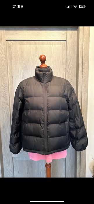 Levis czarna puchowa ocieplana kurtka S M 36 38