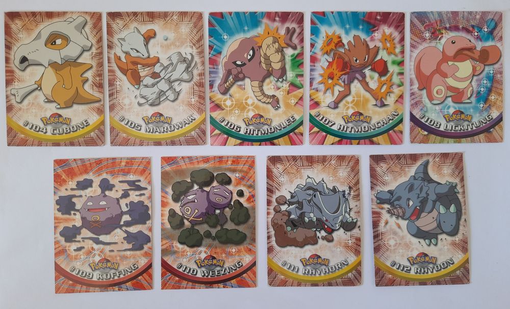 Cartas pokemon topps series 2 - lote todos pokemon