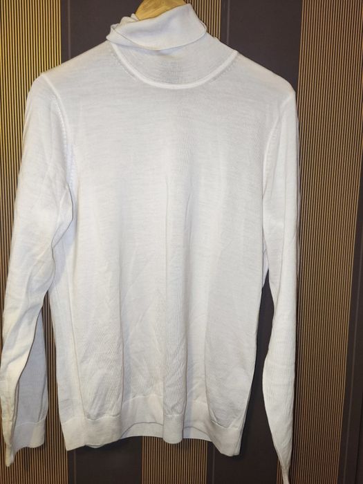 Boss finest Italian yarn гольф светр 100% шерсть