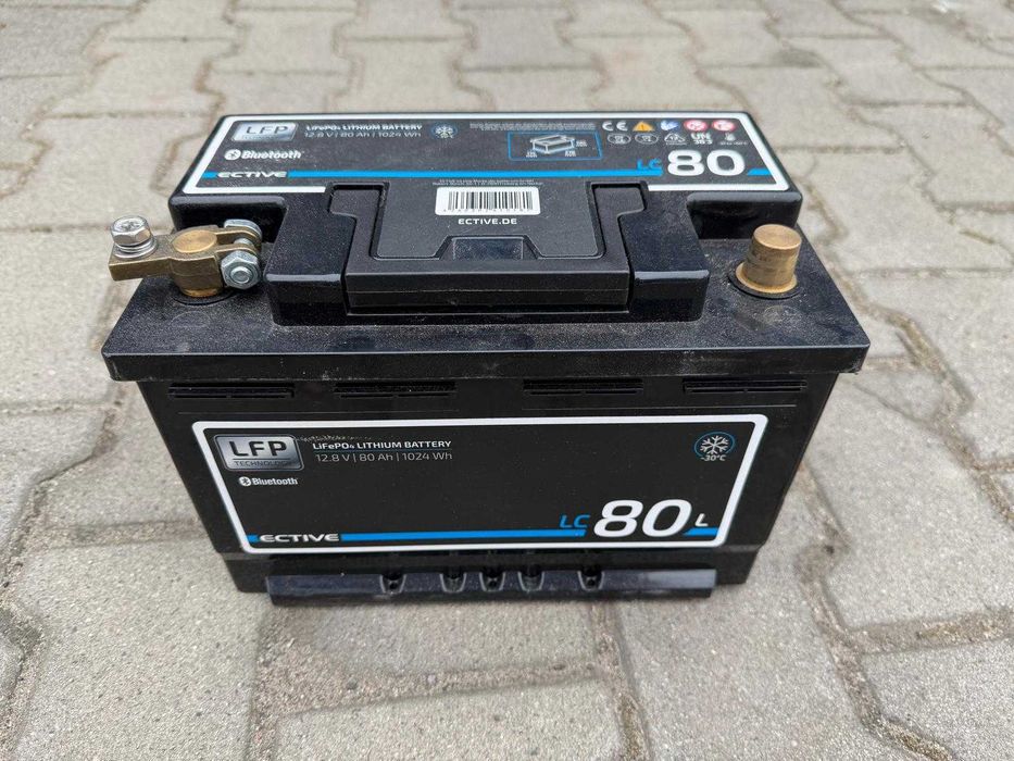 Akumulator LiFePO4 ECTIVE LC 80 12.8V 80Ah Bluetooth – sprawny