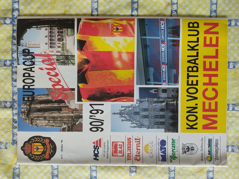 Programa Malines Sporting 1990/91 UEFA