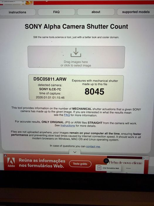 Sony A7C como nova