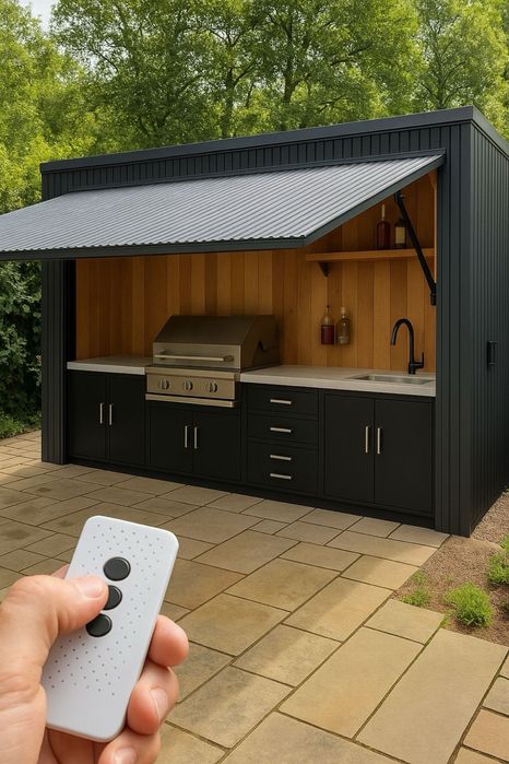 Kuchnia Ogrodowa Premium – Funkcjonalność w Nowoczesnym Stylu