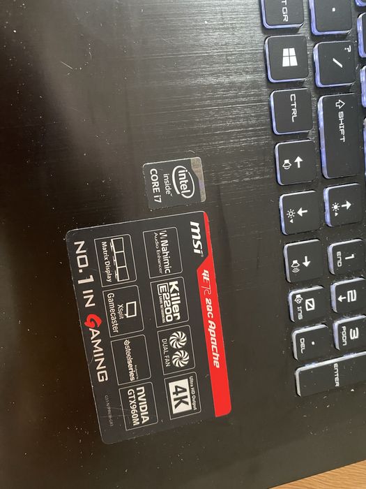 Laptop MSI i7 NVIDIA gtx960m