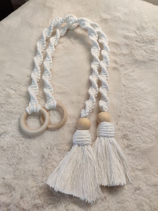 Prende cortinados macramé 50cm