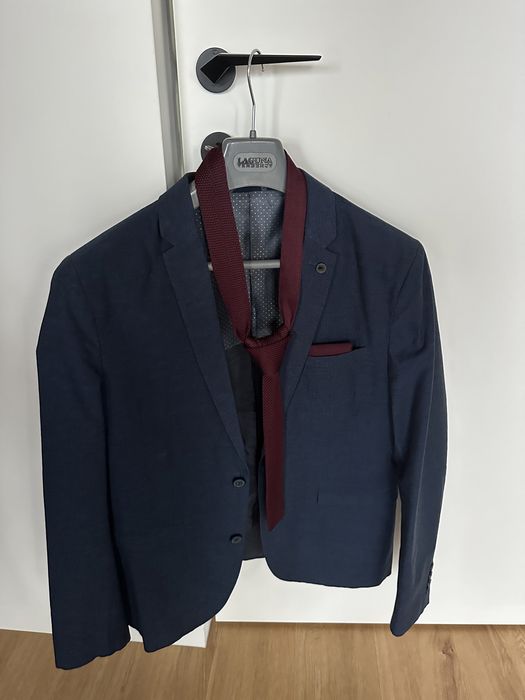 Selected Homme garnitur męski marynarka spodnie ślubny weselny