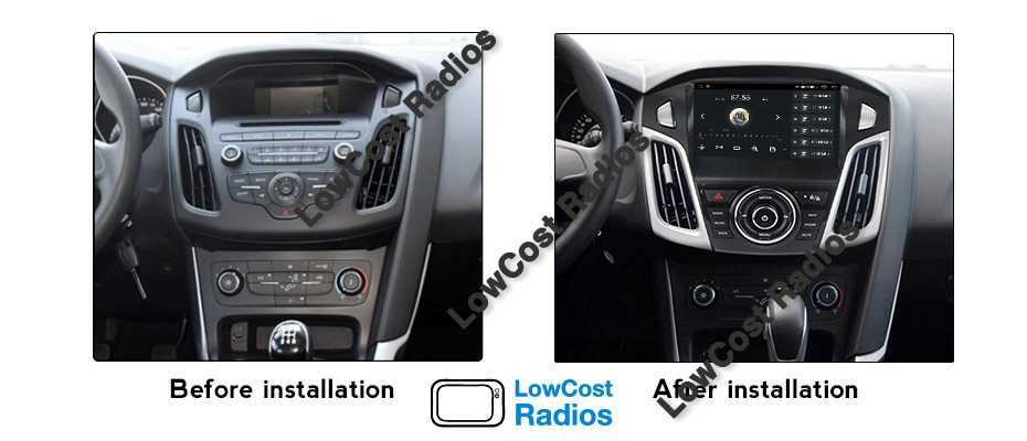(NOVO) Rádio 2DIN 9" • FORD Focus MK3 (2011 a 2019) • Android 15 GPS