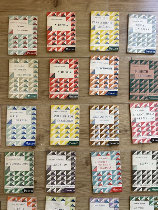38 livros de bolso da colecção Mosaico