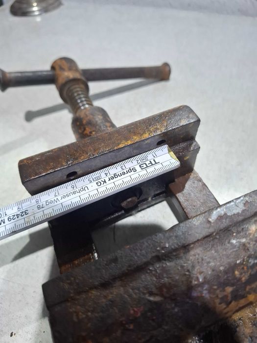 Stare imadło maszynowe 115mm