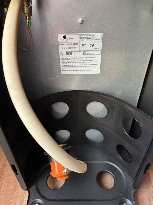 Aquecedor mini chama azul gralux novo