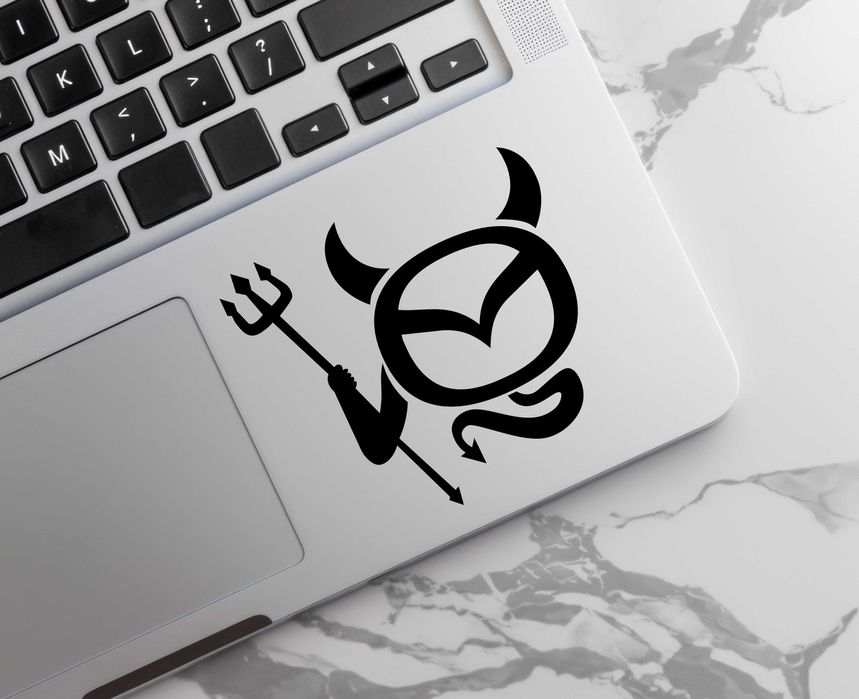 Naklejka MAZDA DEVIL - 12x11cm - na telefon, laptop, samochód