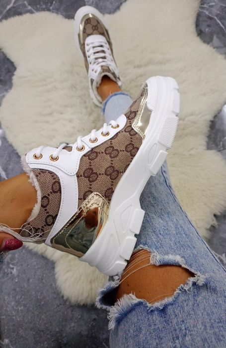 Sneakersy botki ocieplane damskie rozmiar 37