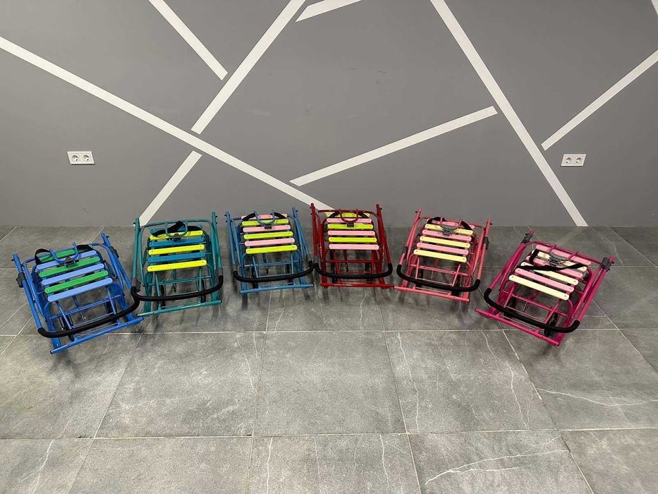 Дитячі санки на колесах складні зі знімною ручкою МРІЯ