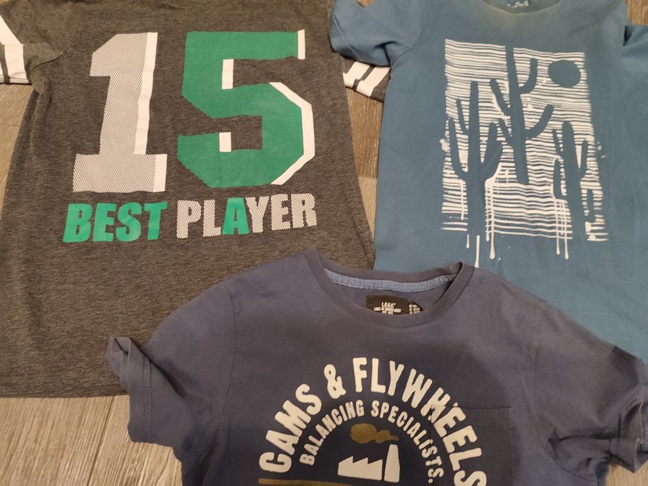 3x Koszulka Chłopięca T-shirt Krótki Rękaw