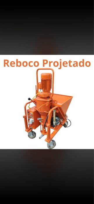 Equipa de estuque e reboco projetado