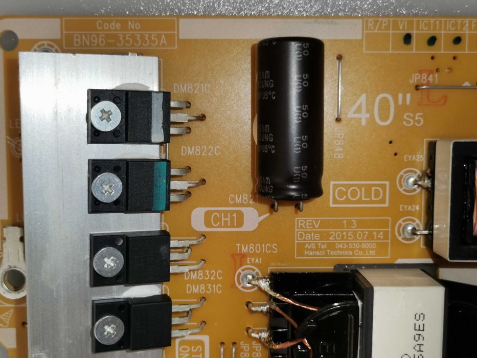 Fonte de alimentação Samsung BN96- 3 5 3 3 5 A (ue43ju6070 e outras)