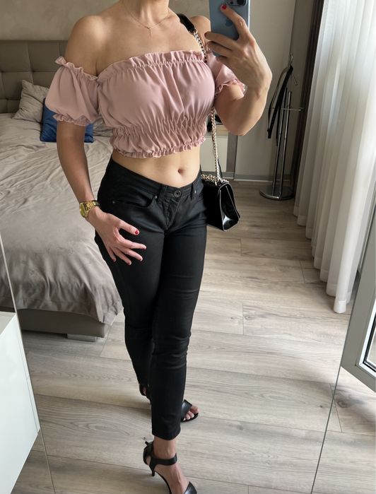 Różowa jasnoróżowa bluzka koszulka Selfieroom 38 M