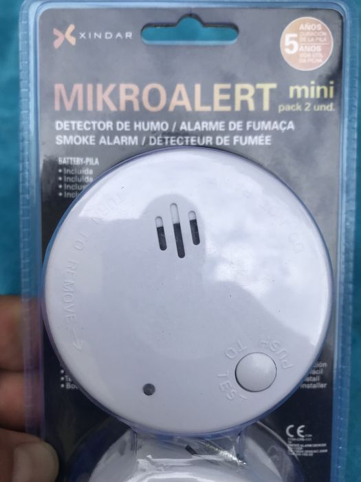 2x Detetores fumo Mikroalert novos