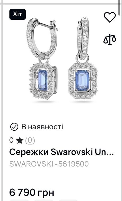Swarovski сережки