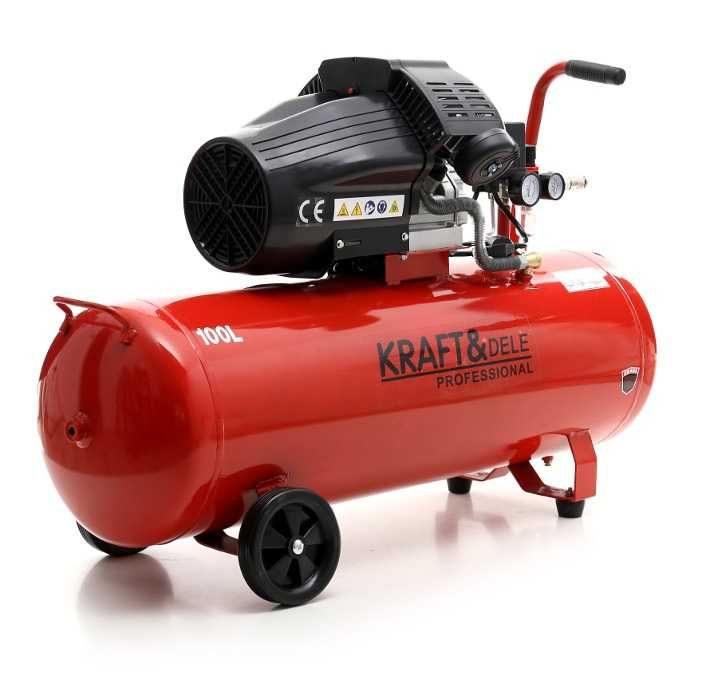 KOMPRESOR OLEJOWY sprężarka 100L 2TŁOKI 3KW 230V KD1480