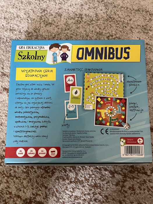 Gra planszowa gra edukacjyna Szkolny Omnibus
