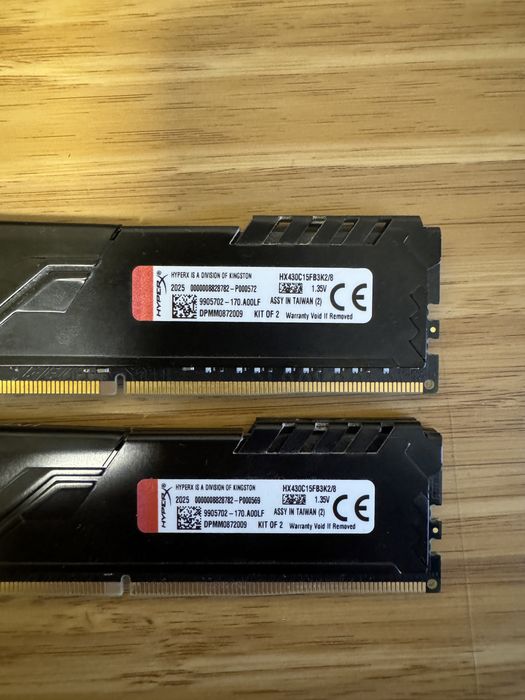 Оперативна памʼять HyperX Fury ddr4 8gb 3200mhz