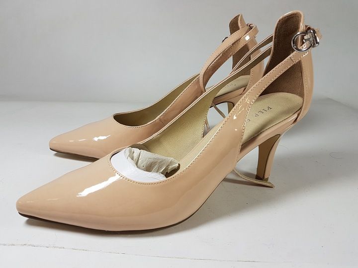 PIER ONE sandały damskie nowe eleganckie NA OBCASIE SKÓRA R 39