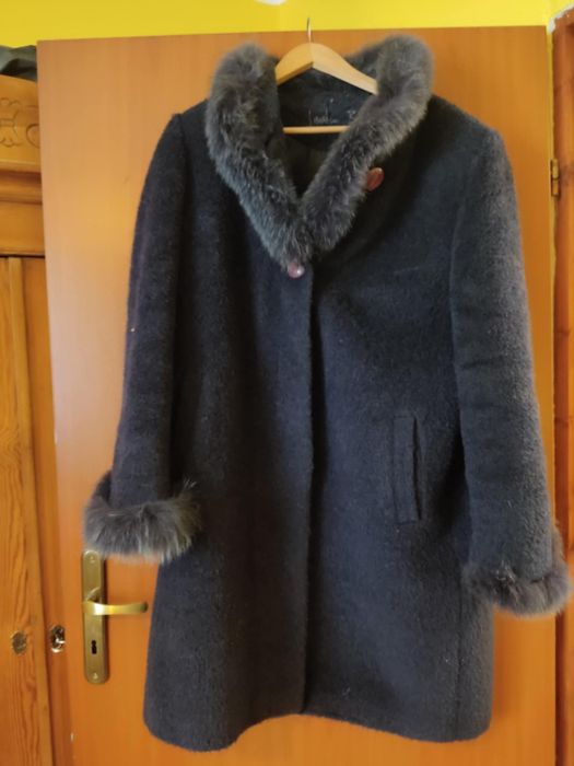 Płaszcz zimowy wełna 100 procent 46