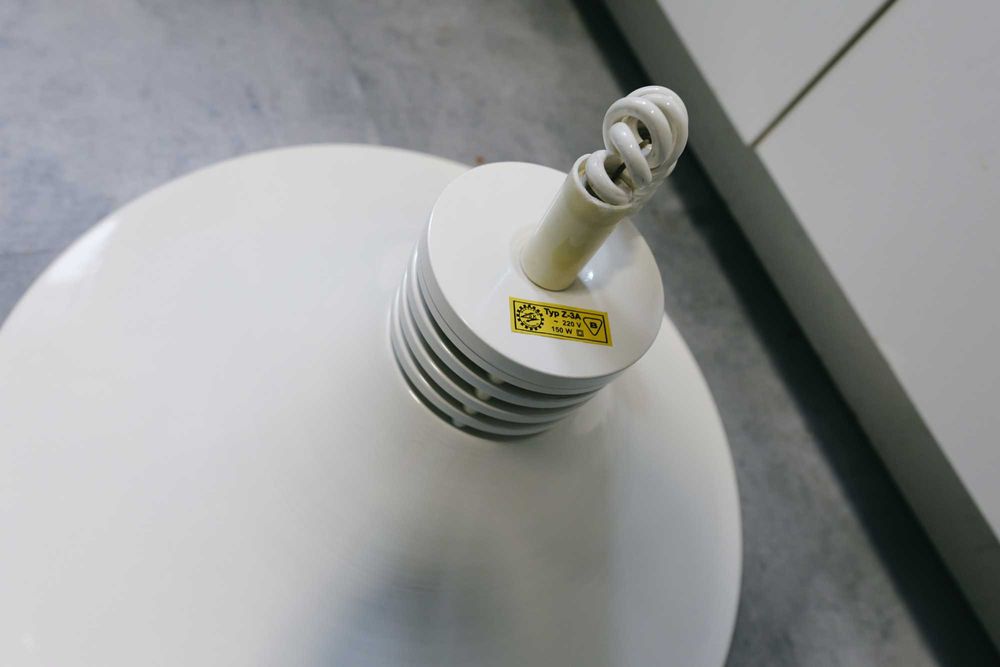 Fabryczna lampa wisząca rolo Typ Z-3A – Loft / Industrial / PRL oryginalna