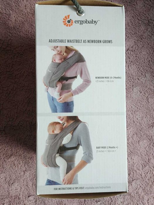 Nosidło szare Ergobaby NOWE od urodzenia
