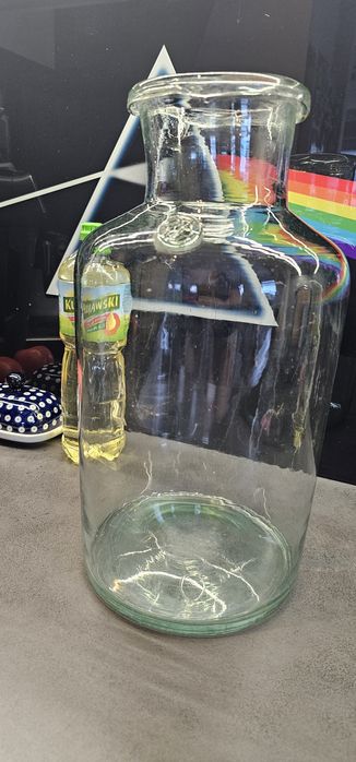 duży słój, las, ogrod w szkle