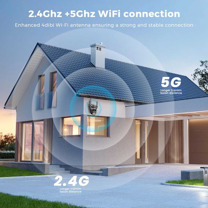15-мегапіксельна зовнішня Wifi Iкамера  360° моніторинг сліпих зон