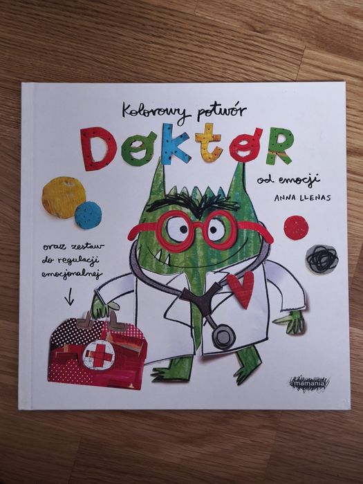 Książka dla dzieci "Kolorowy potwór. Doktor od emocji", stan bardzo dobry