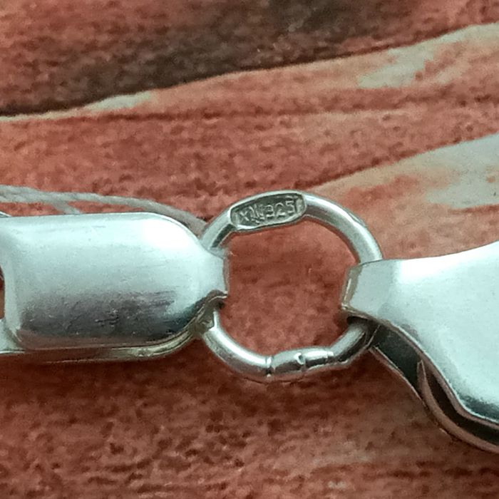 Срібний ланцюжок бісмарк ланцюг на шию чоловічий ланцюжок