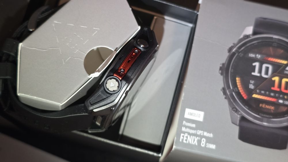 Nowy Garmin Fenix 8 51mm  AMOLED, dowód zakupu, gwarancja do 04.2028, nie używany, komplet