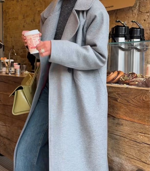 Нове вовняне пальто сіре Lava studio