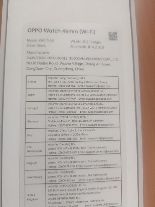 OPPO watch 46mm (WiFi)